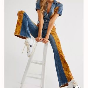 NWOT Free People Hometown Coveralls small